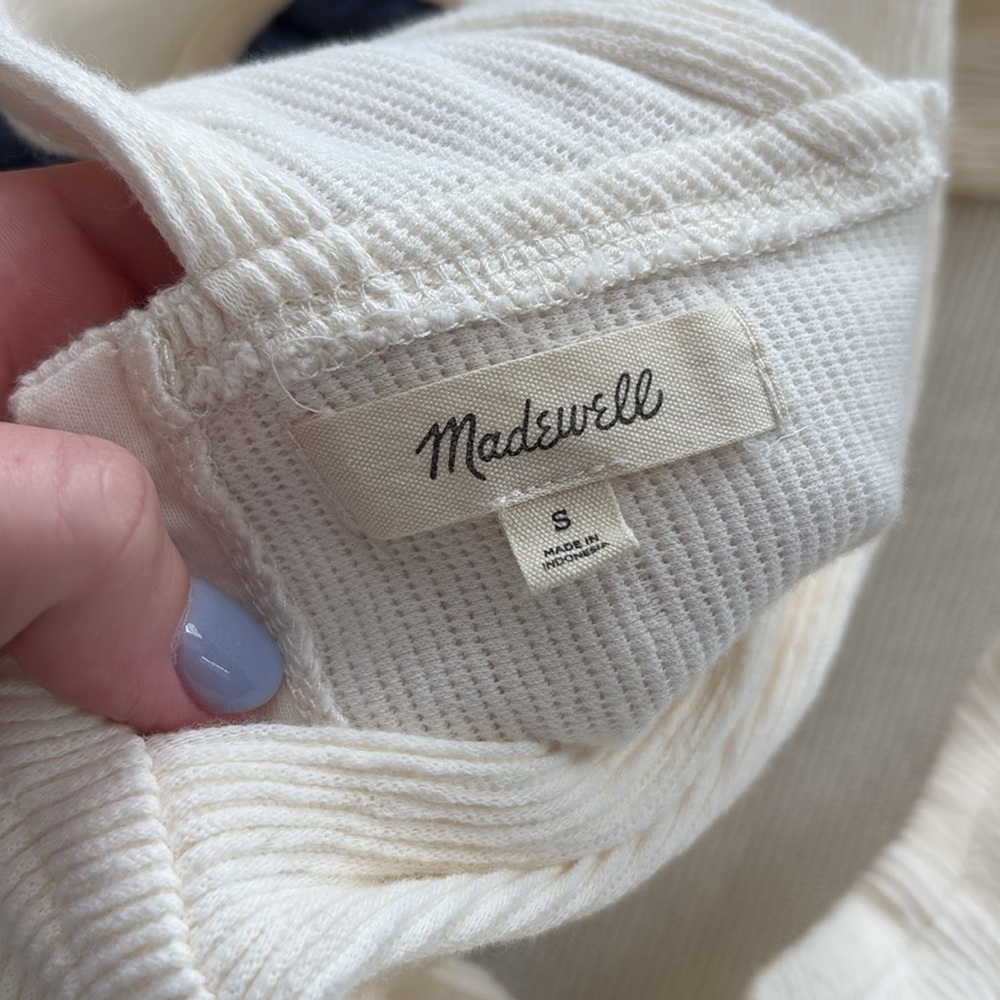 Madewell Cross Back Open Back Ribbed Tank Top - Picture 5 of 5